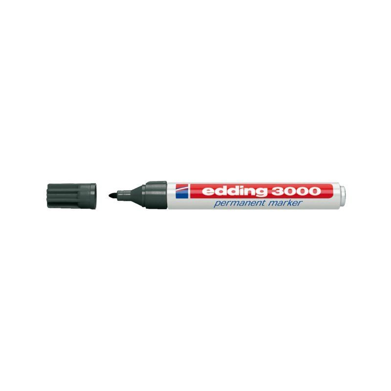 Edding Viltstift 3000 rond grijs 1.5-3mm