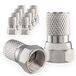 HB-DIGITAL 10 x F-stekker 7 mm brede moer voor coaxiale antennekabel, satellietkabel, BK-systemen
