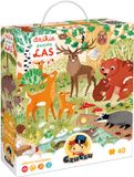 CzuCzu Dzikie puzzle Las 3+ Karton