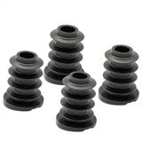 Wagner QuickClick® kunststof glijders, meubelglijders, stoelglijders, set van 4, basis zwart, om in te steken, 4 x basis, kunststof, SMART - diameter Ø 18/22 x 3/5/25 mm, helling 6° - Made in DE -