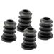 Wagner QuickClick® kunststof glijders, meubelglijders, stoelglijders, set van 4, basis zwart, om in te steken, 4 x basis, kunststof, SMART - diameter Ø 18/22 x 3/5/25 mm, helling 6° - Made in DE -