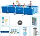 Intex Rechthoekig Frame Zwembad - 450 x 220 x 84 cm - Blauw