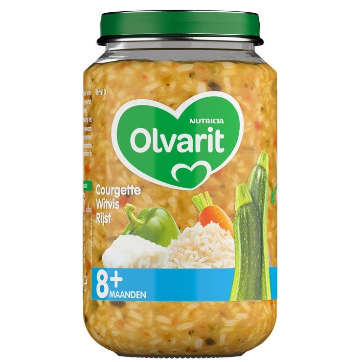 Olvarit 8m13 Courgette Witvis Rijst 200G