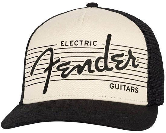 Fender Elektrische Hoed Zwart/Crème One Size