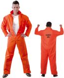 Fiestas Guirca Convict Herenkostuum Oranje Maat 46-48