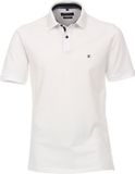 CASA MODA comfort fit poloshirt - stretch - wit