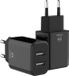 Mcdodo 2x USB Chargeur mural 2.4A Fast Charging Chargeur rapide Alimentation pour téléphones portables noir