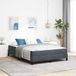 Prolenta Maison Exclusive - Boxspringbed met matras, donkergrijs, 140 x 200 cm, gestoffeerd
