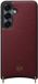 AVY Leren Hoesje geschikt voor Samsung Galaxy S25 Plus / S24 Plus | Compatibel met MagSafe | Leather Case | Back Cover | Haakjes voor koord | Burgundy