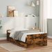 Maison Exclusive - Cadre de lit avec tiroirs sans matelas chêne fumé 90x190 cm