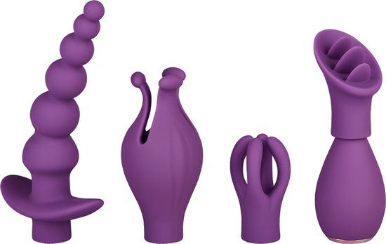 EIS Vibratorset met 4 opzetstukken, 20 cm