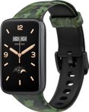 By Qubix Qubix - Siliconen bandje met print - Camouflage groen - Geschikt voor Xiaomi Smart Band 7 Pro / Mi Band 7 Pro