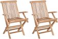 vidaXL Opvouwbare Tuinstoel Naturel Massief Teakhout