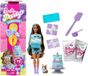 Barbie Feestset, Blauw, Speelgoed voor kinderen van 3-10 jaar, model JFG72