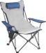 Vevor Opvouwbare Kampeerstoel, Relaxstoel met 4 Verstelbare Standen, Strandstoel met Voetensteun, Draagvermogen 100 kg, Blauw