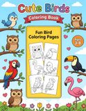 Cute Birds Coloring Book