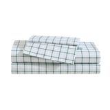 Eddie Bauer - Twin Sheet Set, Premium Katoen Percal Beddengoed Set, Plaid Home Decor, Oeko-Tex gecertificeerd (Classic Tattersall Plaid Green, Twin)