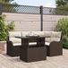 vidaXL Buiten Eettafel Set 5-delig Bruin Polywood