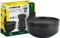 Brunner Odette Double Black 6 in 1 - set de vaisselle en mélamine (7 pièces)