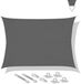 VONROC Schaduwdoek Rechthoek 400x300 cm Grijs