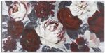 Mauro Ferretti Peinture murale faite à la main Fleur blanche/rouge Dos sombre 120×3,7×60 cm