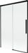 Mexen Rox badwand 2-delig schuifbaar 120 x 150 , transparant, zwart