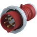 Amphenol Connecteur CEE 16 Ampères 5 pôles (3p+n+pe) mâle, codage 6h rouge 200/346v à 240/415v fréquence 50 et 60hz - 1 pièce