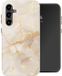 Selencia Hoesje - Geschikt voor Samsung Galaxy S23 FE - Backcover - Golden Beige Marble