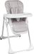 Bambisol Chaise haute réglable en hauteur, réglable en différentes positions, inclinable, convient jusqu'à 3 ans, beige/blanc, plateau amovible, harnais de sécurité à 5 points