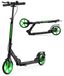 Trottinette acrobatique pliable, plateau en aluminium, roues lumineuses de 200 mm, couleur verte