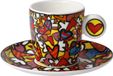 Goebel - Romero Britto | Kop en schotel Espresso All We Need is Love | Porselein - 12cm - 100ml