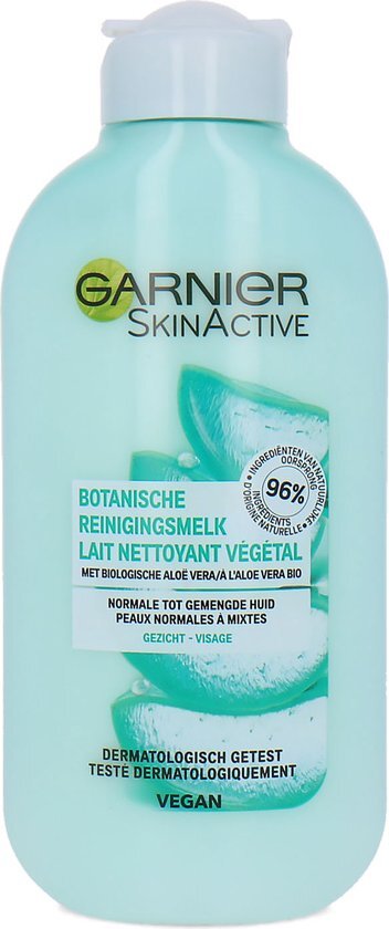 Garnier Skinactive Face Botanische Reinigingsmelk Aloë Vera Normale tot Gemengde Huid - 200ml – Gezichtsreiniging