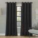 Sun Zero Nordic 2-Pack Theater Grade Ruisonderdrukkende Extreme 100% Verduisterende Tule Gordijn Panel Paar, 52" x 63", Kolen
