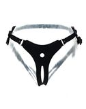 Rimba Latex Play Siliconen strap-on harnas zonder dildo Zwart One Size