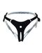 Rimba Latex Play Siliconen strap-on harnas zonder dildo Zwart One Size