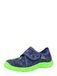 BECK Huisschoenen 'T-Rex' donkerblauw / neongroen / rood / wit