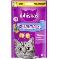 Whiskas Snacks, Knappertasjes Zalm 6x60 g