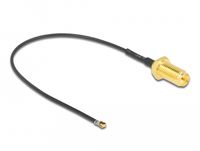 DeLOCK 12654 coax-kabel 0,1 m RP-SMA MHF 4L LK Zwart
