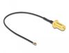 DeLOCK 12654 coax-kabel 0,1 m RP-SMA MHF 4L LK Zwart