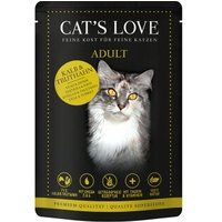 CAT'S LOVE nat kattenvoer Adult in gelei Kalf en Kalkoen 12x85 g