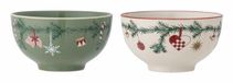 Bloomingville Yule Kommenset 0,5 l Rond Steengoed Meerkleurig 2 stuk(s)