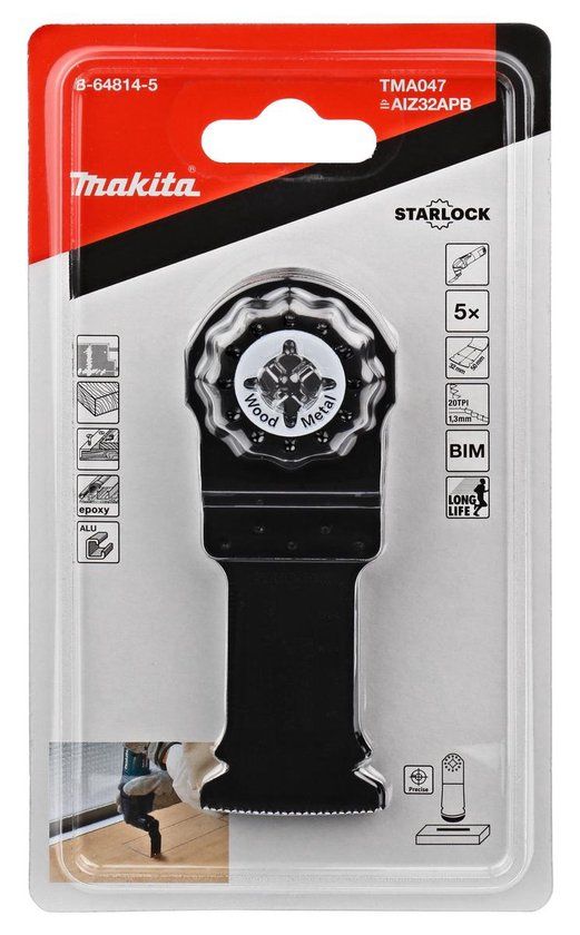 Makita TMA047 Invalzaagblad 32mm hout&staal (5st) - B-64814-5