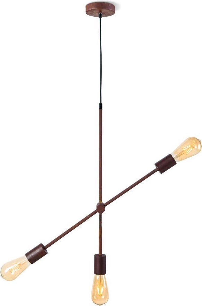 Home Sweet Home hanglamp Molecular 3 lichts - roestbruin | Metaal