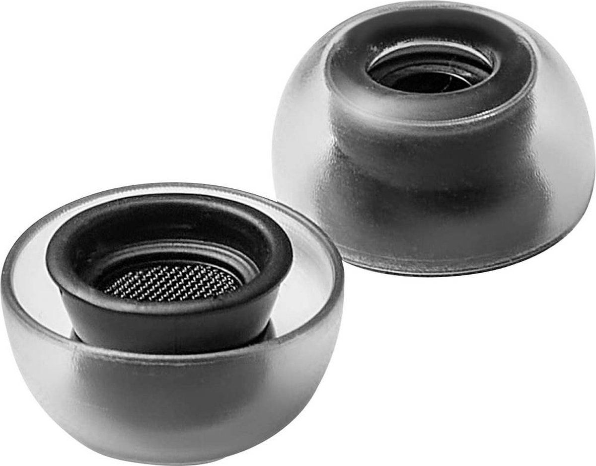 AZLA SednaEarfit Crystal AirPods Pro (SSS/SS/S) In Ear Koptelefoon oorkussen 3 paar Zwart, Transparant