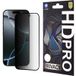 Lito Protection d'écran privée HD Pro pour Apple iPhone 16 Pro, Verre trempé, Colle complète