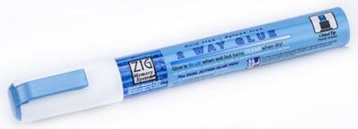 Kuretake ZIG Memory System 2 Way Glue Lijm Pen - Chisel kop