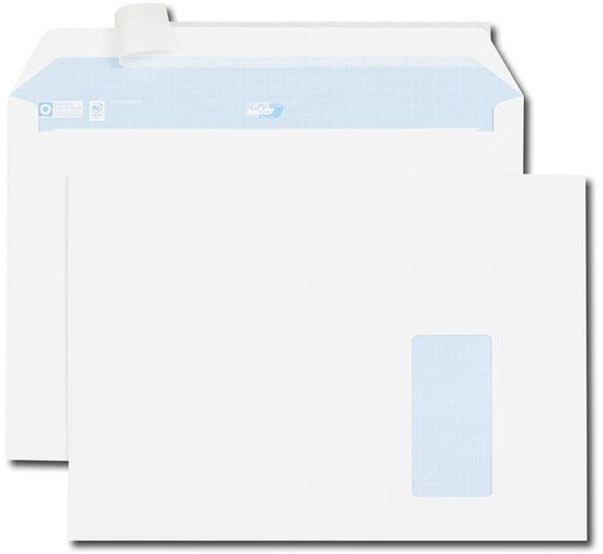 G.P.V. France SAS Enveloppen C4 Wit 250 stuks