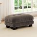 Paris Paris Pouf, rembourré, polyvalent, confortable, moderne (brun)