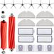MSM Kit d'accessoires pour robot aspirateur Pièces de rechange brosses filtres pour Roborock Q7 / Q7+ / Q7 Max / Q7 Max+