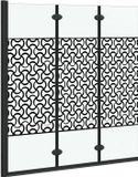 vidaXL Douchecabine, zwart en transparant, 130 x 130 cm